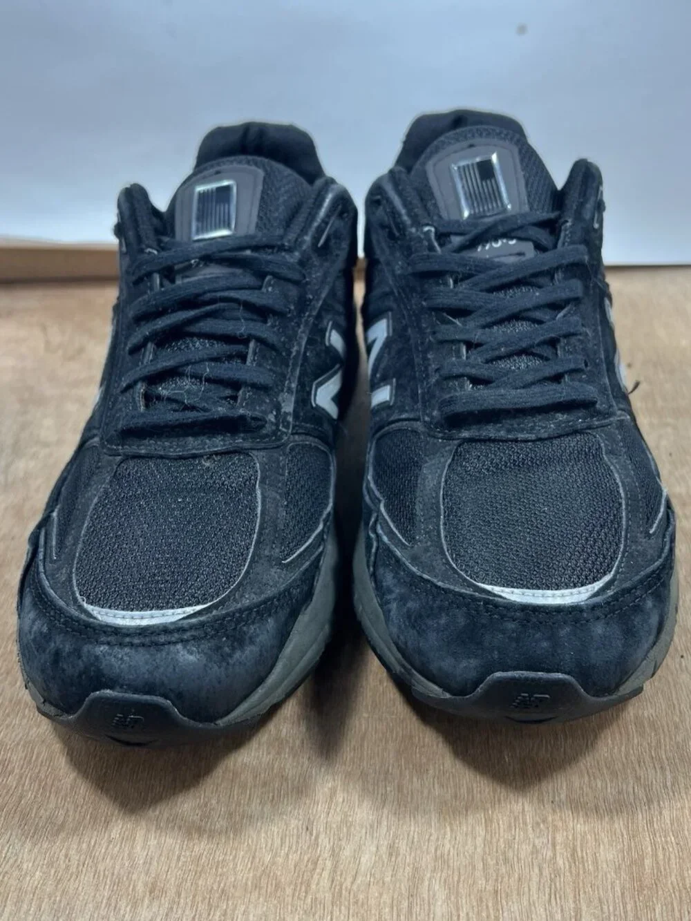 New Balance 990v5 Black Silver White Running Athletic M990BK5 Men Size 11.5 D